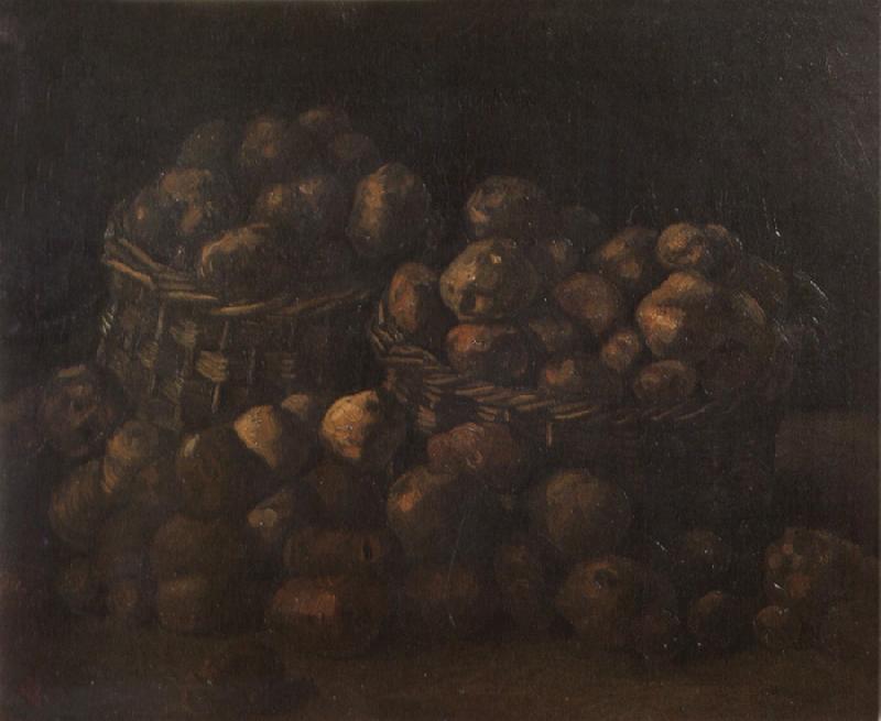 Vincent Van Gogh Still Life with Two Baskets of Potatoes (nn04)